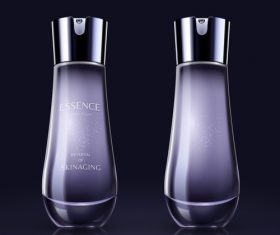 Cosmetics bottle purple vector