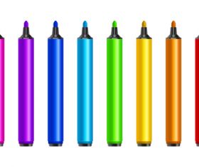 Crayons illustration vector material 02