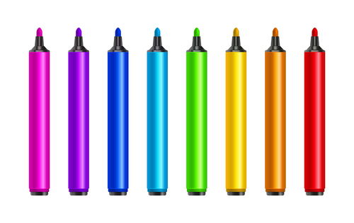 Crayons illustration vector material 02