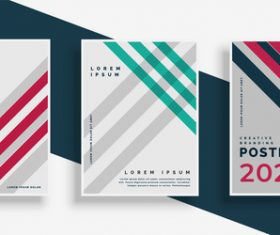 Creative branding poster template vectors 02