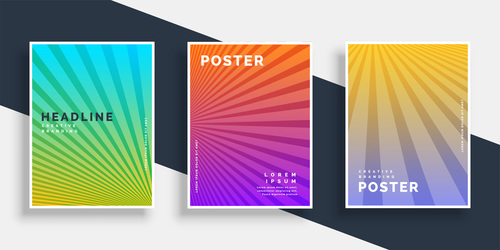 Creative branding poster template vectors 05