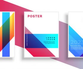 Creative branding poster template vectors 06
