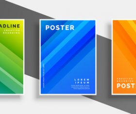 Creative branding poster template vectors 07