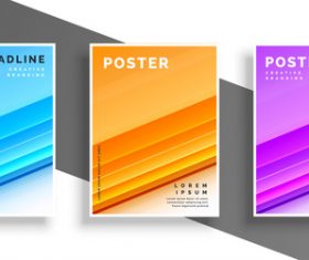 Creative branding poster template vectors 08