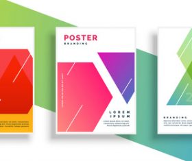Creative branding poster template vectors 10