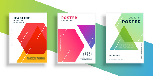 Creative branding poster template vectors 10