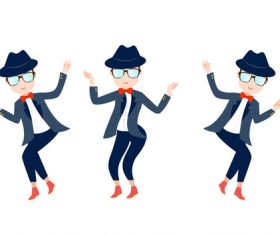Dancing people vector