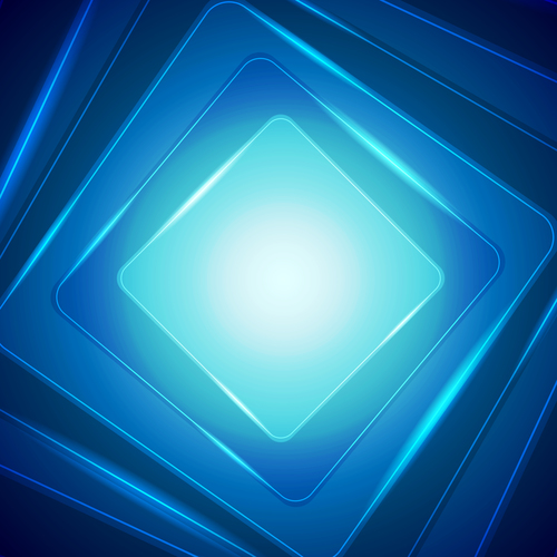 Dark blue square swirl background vector