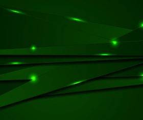 Dark green glow corp stripes background vector