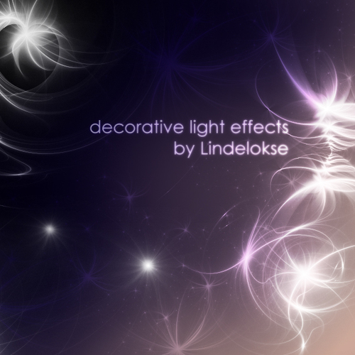 Decorative light effects Photoshop