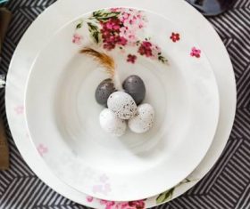 Easter table decoration Stock Photo 01