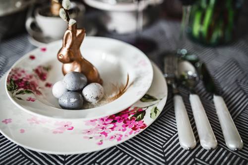 Easter table decoration Stock Photo 02
