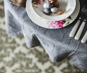 Easter table decoration Stock Photo 04