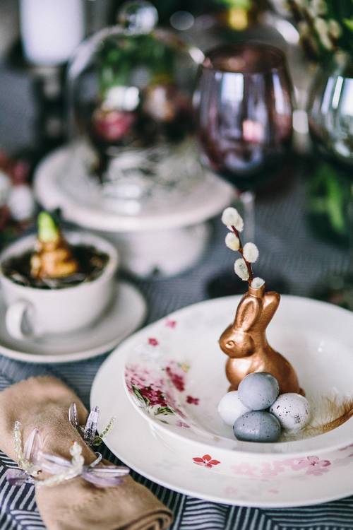 Easter table decoration Stock Photo 05