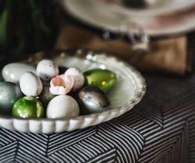 Easter table decoration Stock Photo 06