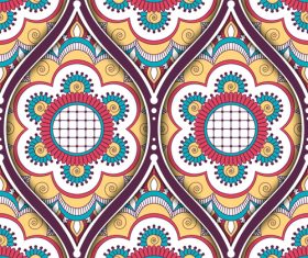 Ethnic seamless pattern decorative vectors 04