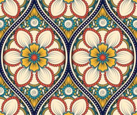 Ethnic seamless pattern decorative vectors 06