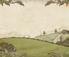 Farm poster vector design