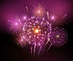Festival firework design material vector 02