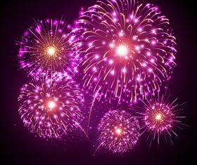 Festival firework design material vector 05