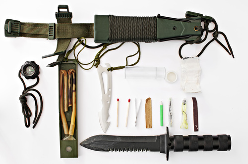 Field survival kit Stock Photo 01