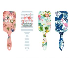 Flamingo Comb Hawaii Seamless Cohesion Vector