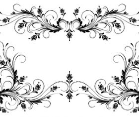 Floral ornaments frame design vector 02