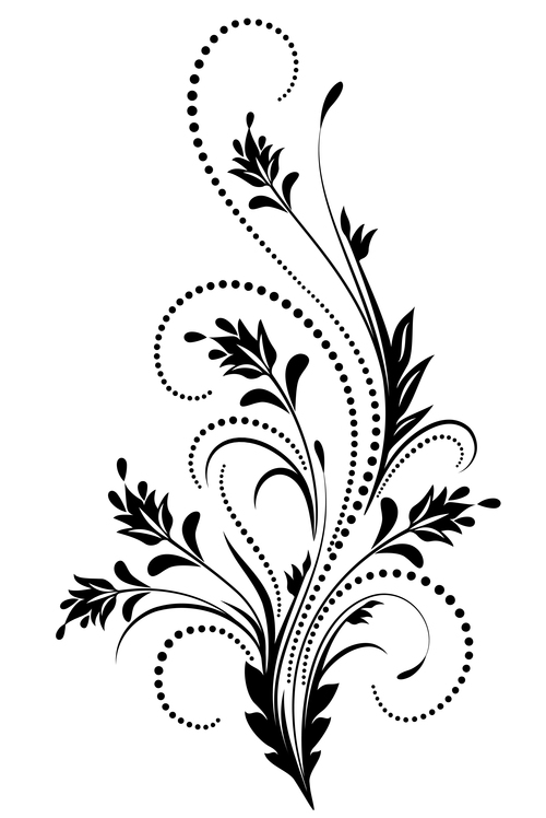Floral ornaments illustration design vectors 02