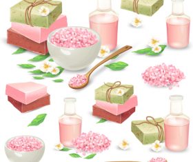 Food with gift boxs vector