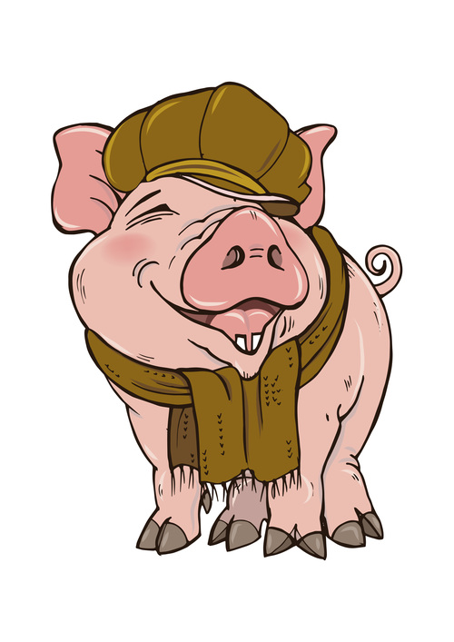 funny pigs cartoon