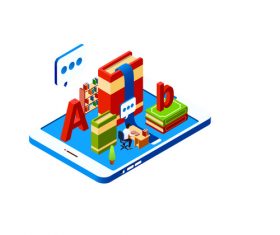 Future technology life vector