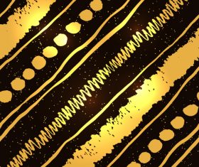 Golden brush seamless pattern vector