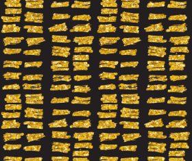 Golden brush set vector