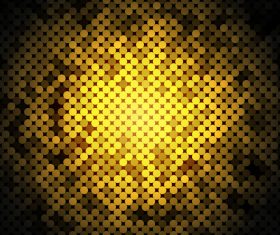 Golden neon background art vector