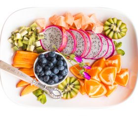 Good to eat fruit platter Stock Photo