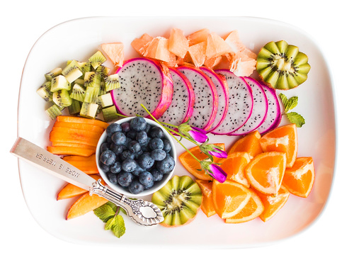 Good to eat fruit platter Stock Photo