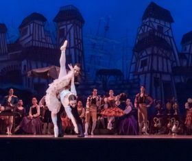 Graceful ballet performance Stock Photo 02