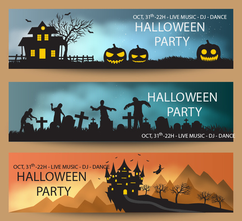 Halloween creative poster vector