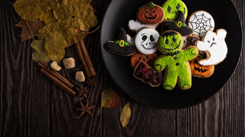 Halloween gingerbread Stock Photo