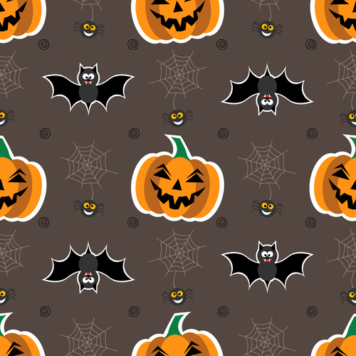 Halloween seamless pattern vector design 01