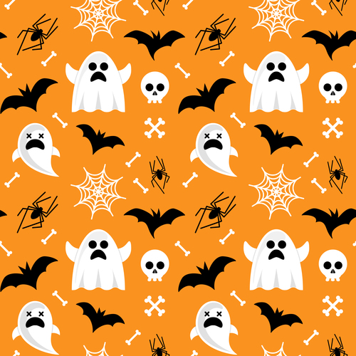 Halloween seamless pattern vector design 05 free download