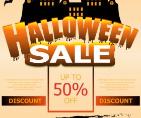 Halloween special offer sale poster vector 01