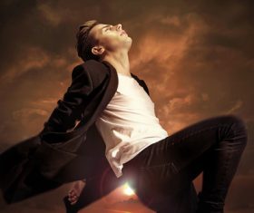 Handsome fashion young man Stock Photo 01