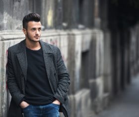 Handsome man on the street Stock Photo