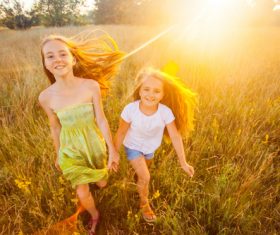 Happy sisters Stock Photo