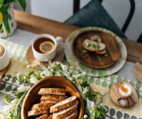 Hearty and delicious breakfast Stock Photo 06