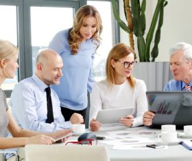 Help of coworker Stock Photo 06