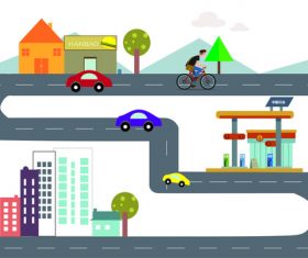 House cartoon illustration design vector