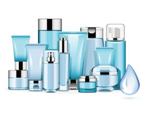 Hydrating Cosmetics vectors material