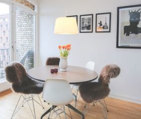 Indoor dining table Stock Photo 06